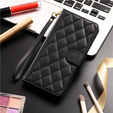 чехол-крышка для Samsung Galaxy A16, Rhombus Crossbody Leather, чёрный