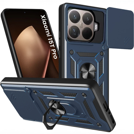 Бронированный чехол CamShield Slide с крышкой камеры и кольцом для Xiaomi 15T Pro