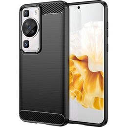 Чехол до Huawei P60 / P60 Pro, Carbon, чёрный