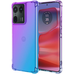 Чохол для Motorola Edge 50 Ultra, Gradient Dropproof, Фіолетовий / синій