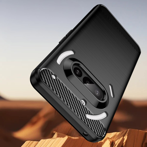 Чехол до Nothing Phone 3A, Carbon, чёрный