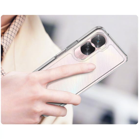 Чехол до Honor 90 Lite 5G, Fusion Hybrid, прозрачный