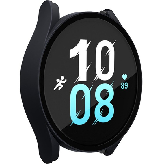 Силиконовый футляр со встроенным защитным стеклом до Galaxy Watch5 44mm, Black