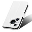 Откидной чехол для Huawei Pura 70, Wallet Smart Magnet, белый