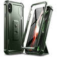 Бронированный чехол для iPhone X / XS, Dexnor Full Body, зелёный