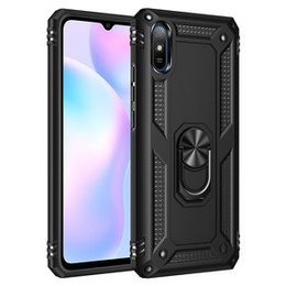 Бронированный Чехол до Xiaomi Redmi 9A, Nox Case Ring, чёрный