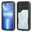 Водонепроницаемый чехол для Samsung Galaxy S24, Redpepper, для MagSafe, чёрный