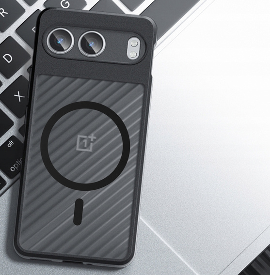 Чохол для OnePlus Nord 4, для MagSafe, ERBORD Matt Case, чорний + захисне скло