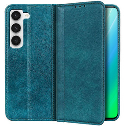Чехол до Samsung Galaxy S23 Plus, Wallet Litchi Leather, зелёный