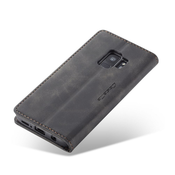 Чехол CASEME для Samsung Galaxy S9, Leather Wallet Case, чёрный