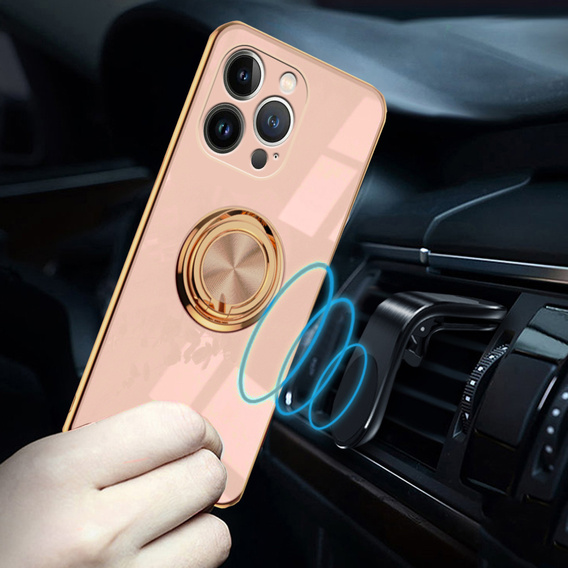Чoхол до iPhone 14 Pro, Electro Ring, світло-рожевий