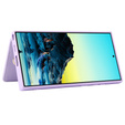 Чехол для Samsung Galaxy S25 Ultra, Leather Flower Card Slot, фиолетовый