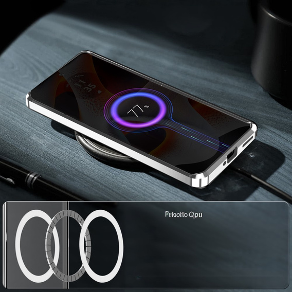 Защитный чехол для камеры Motorola Edge 50 Pro 5G, CamShield MagSafe, серебряный