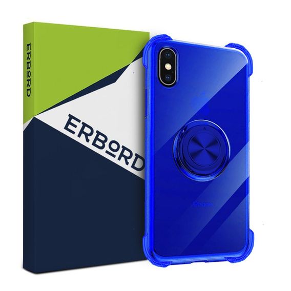 Чохол для iPhone XR - ERBORD Airbag Ring - Blue