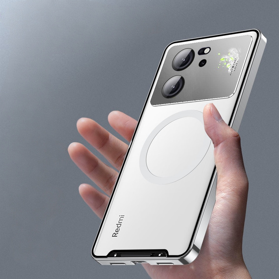 Защитный чехол для камеры Xiaomi 13T / 13T Pro, CamShield MagSafe, прозрачный / серебряный