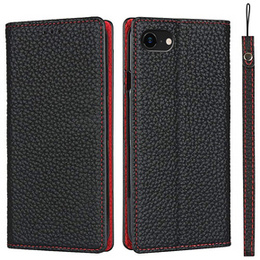 Шкіряний чохол для iPhone 7/8/SE 2020/SE 2022, ERBORD Grain Leather, чорний