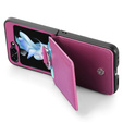 Чехол для Samsung Galaxy Z Flip7 FE / Z Flip6, Card Slot Ring Case, фиолетовый