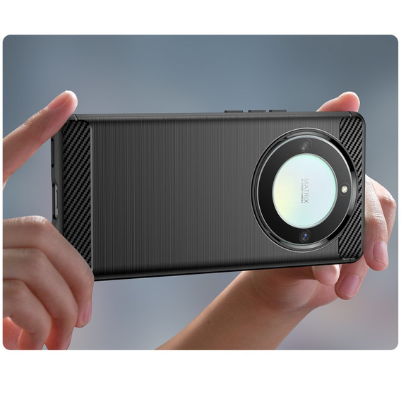 Чoхол до Honor Magic 5 Lite, Carbon, чорний