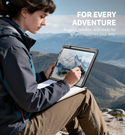 Чехол Dexnor 360° с ремешком и держателем для стилуса для iPad Pro 13" 2024 (7 поколение)