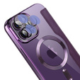 Чохол-книжка для iPhone 12 Pro Max, RFID Wallet MagSafe CamShield, фіолетовий