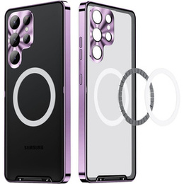 Защитный чехол для камеры Samsung Galaxy S23 Ultra, CamShield MagSafe, прозрачный / фиолетовый