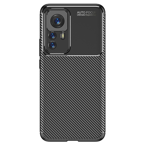 Чехол до Xiaomi 12T, Carbon Gel, чёрный