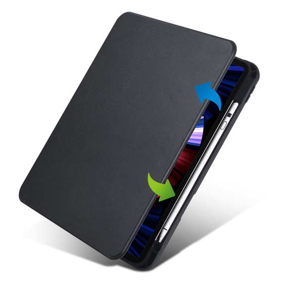 Чохол для iPad Pro 11" 2022/2021/2020 (4/3/2 gen.), з місцем для стилуса, що обертається на 360°, чорний