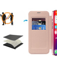 Откидной чехол для iPhone 16 Pro, RFID Wallet MagSafe CamShield, розовый