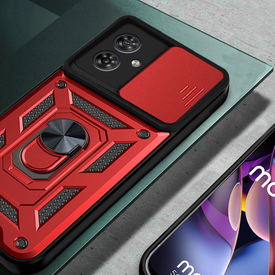 Чохол NOX Camera Slide Motorola Moto G54 5G, CamShield Slide, червоний