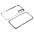 Чохол для iPhone 16, Magnetic Dual Glass, сріблястий