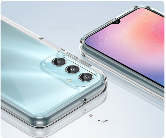 Чехол до Samsung Galaxy A25 5G, Fusion Hybrid, прозрачный + 9H стекло
