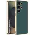 Чехол до Samsung Galaxy S25 Ultra, GKK Leather, зелёный