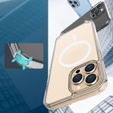 Чохол з ремінцем для iPhone 16 Pro Max, ERBORD MagSafe, прозорий + захисне скло