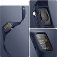 Ремень + чехол Suritch для Apple Watch 4/5/6/7/8/SE 44/45mm, темно-синий