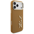 Чехол Karl Lagerfeld Karl Script Logo – с металлическими кнопками для iPhone 17 Pro Max