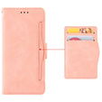 Футляр з клапаном для T Phone 3 5G, Card Slot, рожевий