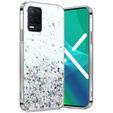 Чехол до Realme 8 5G, Glittery, прозрачный