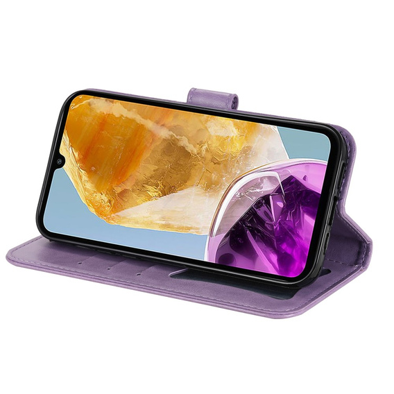 Откидной чехол для Samsung Galaxy M15 5G, Mandala, фиолетовый