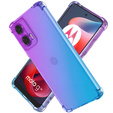 Чехол для Motorola Moto G24 / G24 Power / G04, Gradient Dropproof, Фиолетовый / синий
