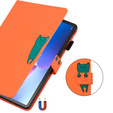 Чехол для Lenovo Tab M10 Plus 10.6 Gen 3, с клапаном, animal, оранжевый