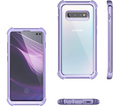 Чoхол до Samsung Galaxy S10 Plus, Dexnor Full Body Rugged, прозорий / фіолетовий