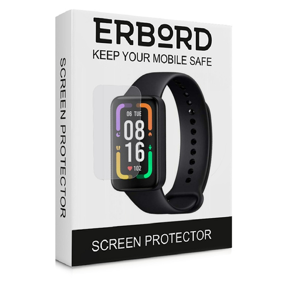 3x ERBORD Гідрогелева фольга для Xiaomi Redmi Smart Band Pro