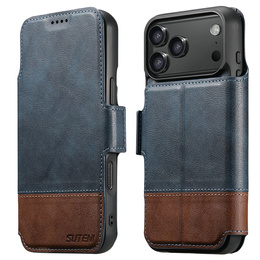 Чохол-фліп 2 в 1 для iPhone 17 Pro, SUTENI, для MagSafe, синій