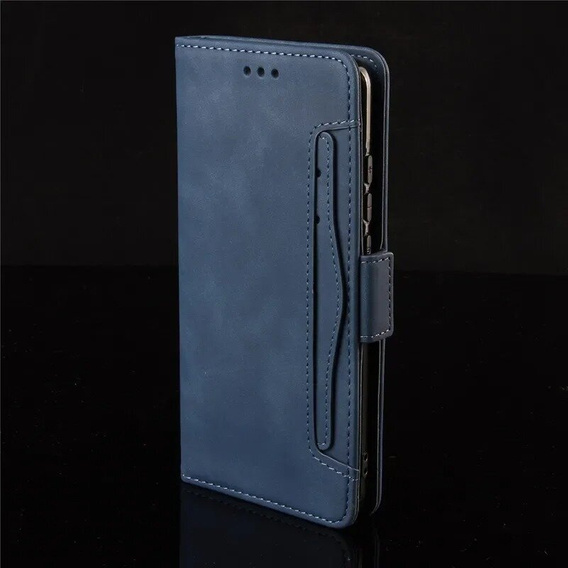 Откидной чехол для Oppo Reno 12 Pro, Card Slot, темно-синий