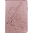 Чoхол до Lenovo Tab M9, Wallet Pen Slot, butterflies, коричневий