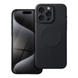 ERBORD Чехол Silicone Mag Cover для iPhone 15 Pro Max, чёрный
