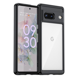 Чехол для Google Pixel 7 5G, Fusion Hybrid, с защитой камеры, прозрачный / черный
