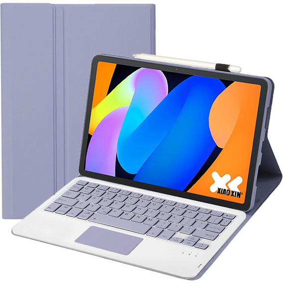Чохол-клавіатура з сенсорною панеллю Bluetooth для Lenovo Idea Tab 11" 2025 TB336FU TB336ZU, фіолетовий