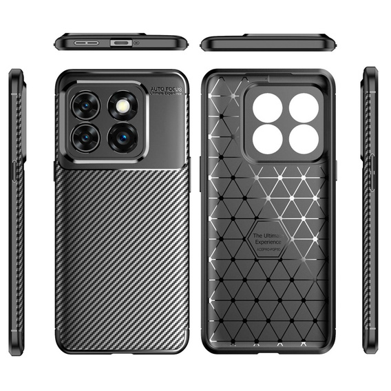 Чoхол до OnePlus 10T 5G, Carbon Gel, чорний