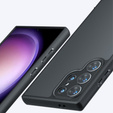 Чохол для Samsung Galaxy S24 Ultra, Fusion Hybrid, із захистом камери, прозорий / чорний